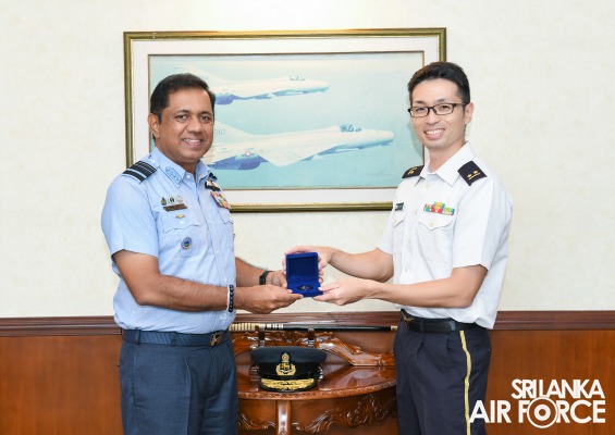 DEFENCE
ADVISORS TO JAPANESE EMBASSY IN SRI LANKA CALL ON COMMANDER OF THE AIR
FORCE