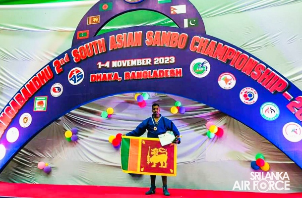 SLAF
JUDO PLAYER WINS BRONZE AT THE 2ND SOUTH ASIAN SAMBO
CHAMPIONSHIP 2023