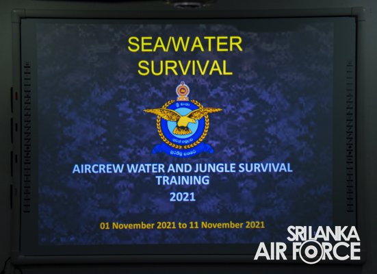 JUNGLE AND WATER SURVIVAL TAINING FOR AOR CREW MEMBERS