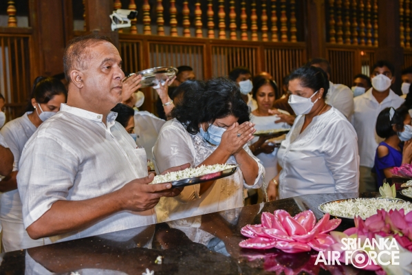 SLAF
CONDUCTS ANNUAL RELIGIOUS CEREMONY AT THE TEMPLE OF THE SACRED TOOTH IN
KANDY