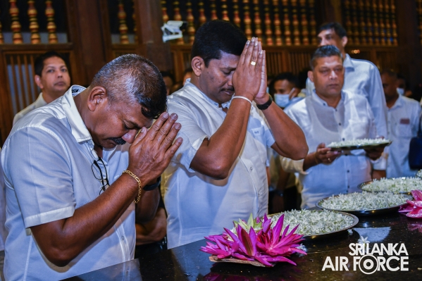 SLAF
CONDUCTS ANNUAL RELIGIOUS CEREMONY AT THE TEMPLE OF THE SACRED TOOTH IN
KANDY