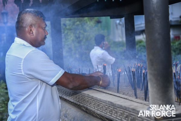 SLAF
CONDUCTS ANNUAL RELIGIOUS CEREMONY AT THE TEMPLE OF THE SACRED TOOTH IN
KANDY