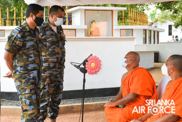THE PINNACLE OF NEWLY CONSTRUCTED PAGODA AT KANUGAHAWEWA ABHINAWARAMAYA OPENED AMIDST AUSPICIOUS RITUALS