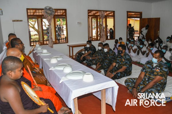 THE PINNACLE OF NEWLY CONSTRUCTED PAGODA AT KANUGAHAWEWA ABHINAWARAMAYA OPENED AMIDST AUSPICIOUS RITUALS
