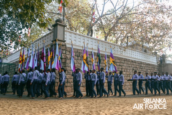 SLAF INVOKES THE BLESSINGS OF THE TRIPLE GEM WITH THE TRADITIONAL FLAG BLESSING AT THE SACRED