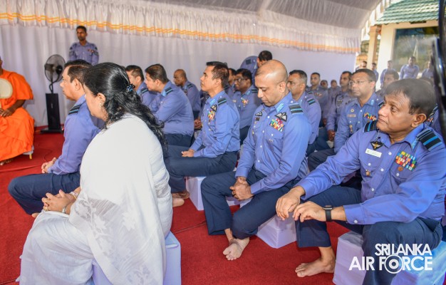 SLAF INVOKES THE BLESSINGS OF THE TRIPLE GEM WITH THE TRADITIONAL FLAG BLESSING AT THE SACRED
