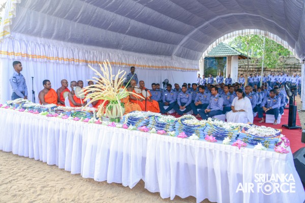 SLAF INVOKES THE BLESSINGS OF THE TRIPLE GEM WITH THE TRADITIONAL FLAG BLESSING AT THE SACRED