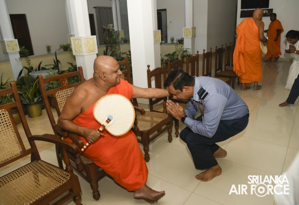 SLAF INVOKES THE BLESSINGS OF THE TRIPLE GEM WITH THE TRADITIONAL FLAG BLESSING AT THE SACRED