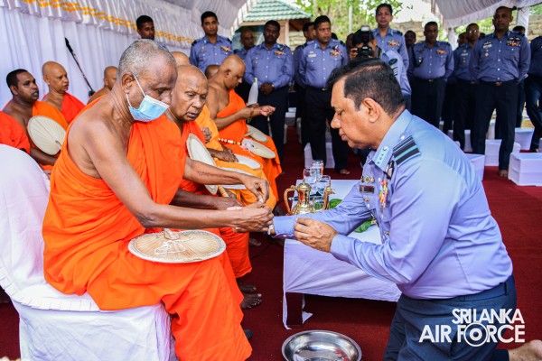 SLAF INVOKES THE BLESSINGS OF THE TRIPLE GEM WITH THE TRADITIONAL FLAG BLESSING AT THE SACRED