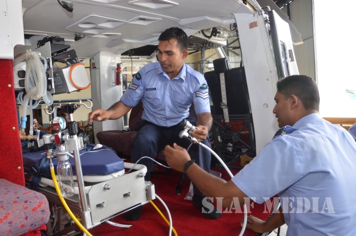 SLAF Air Ambulance for Sri Lanka Test Opener Kaushal Silva