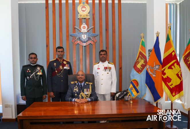 AIR VICE MARSHAL INDIKA WICKRAMASINGHE ASSUMES DUTIES THE VICE CHANCELLOR OF GENERAL SIR JOHN KOTELAWALA DEFENCE UNIVERSITY