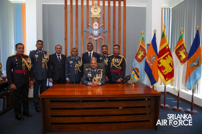 AIR VICE MARSHAL INDIKA WICKRAMASINGHE ASSUMES DUTIES THE VICE CHANCELLOR OF GENERAL SIR JOHN KOTELAWALA DEFENCE UNIVERSITY