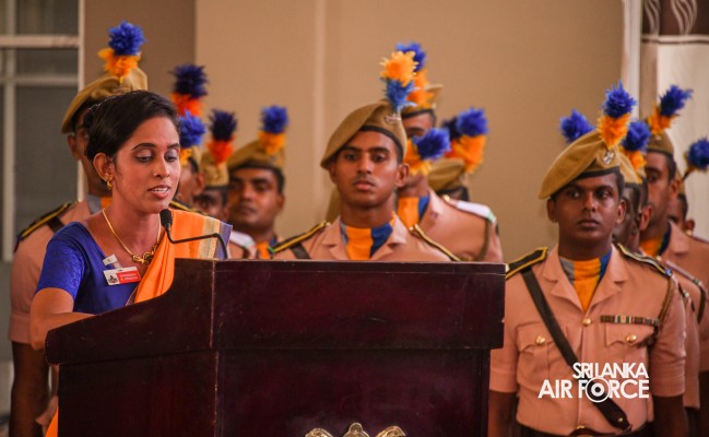 THE
COMMANDER OF THE AIR FORCE IS INDUCTED TO THE HALL OF FAME AT KDU