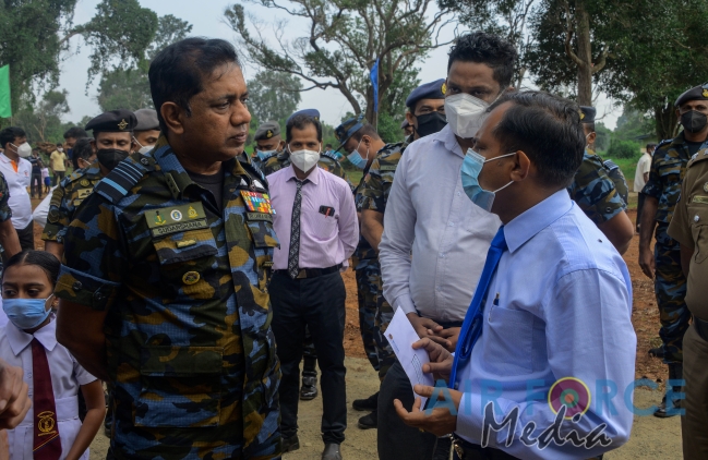 SLAF COMMENCE RENOVATION PROJECT OF KANUGAHAWEWA VILLAGE IN KEBITHIGOLLEWA ANURADHAPURA