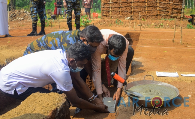 SLAF COMMENCE RENOVATION PROJECT OF KANUGAHAWEWA VILLAGE IN KEBITHIGOLLEWA ANURADHAPURA