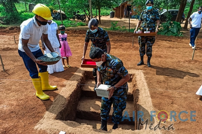 SLAF COMMENCE RENOVATION PROJECT OF KANUGAHAWEWA VILLAGE IN KEBITHIGOLLEWA ANURADHAPURA