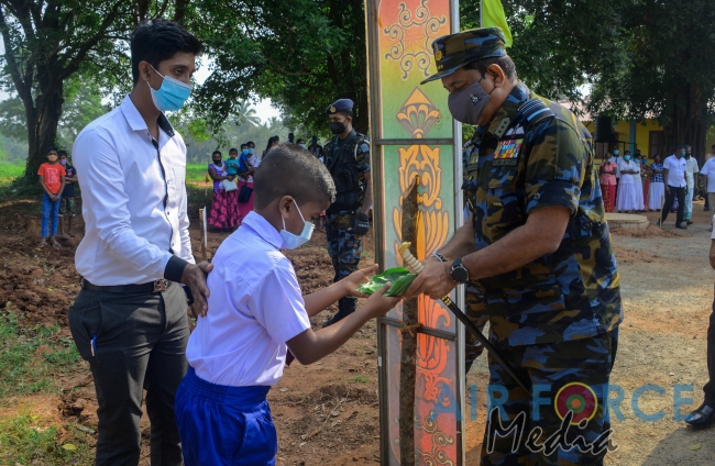 SLAF COMMENCE RENOVATION PROJECT OF KANUGAHAWEWA VILLAGE IN KEBITHIGOLLEWA ANURADHAPURA