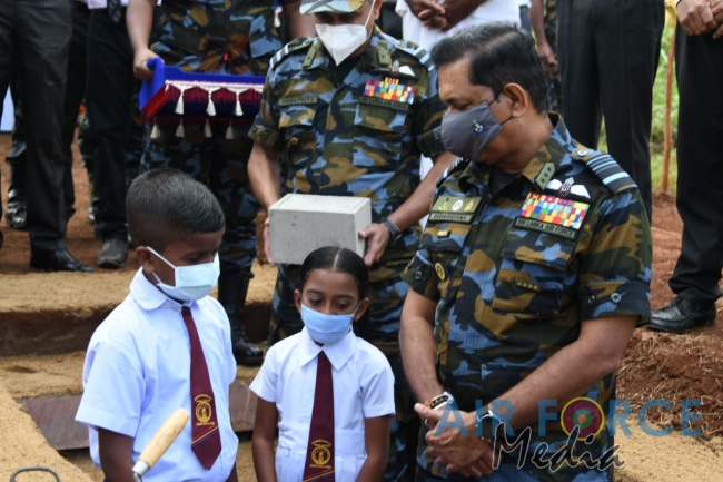 SLAF COMMENCE RENOVATION PROJECT OF KANUGAHAWEWA VILLAGE IN KEBITHIGOLLEWA ANURADHAPURA
