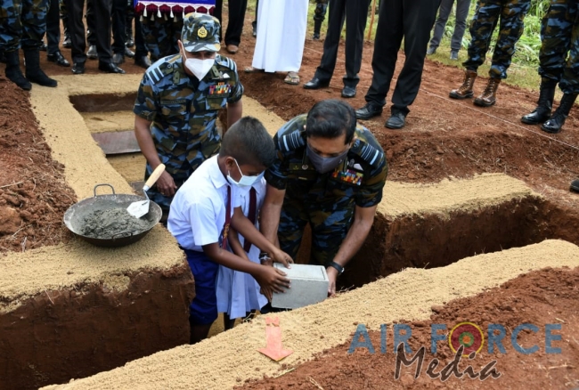 SLAF COMMENCE RENOVATION PROJECT OF KANUGAHAWEWA VILLAGE IN KEBITHIGOLLEWA ANURADHAPURA