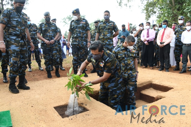 SLAF COMMENCE RENOVATION PROJECT OF KANUGAHAWEWA VILLAGE IN KEBITHIGOLLEWA ANURADHAPURA