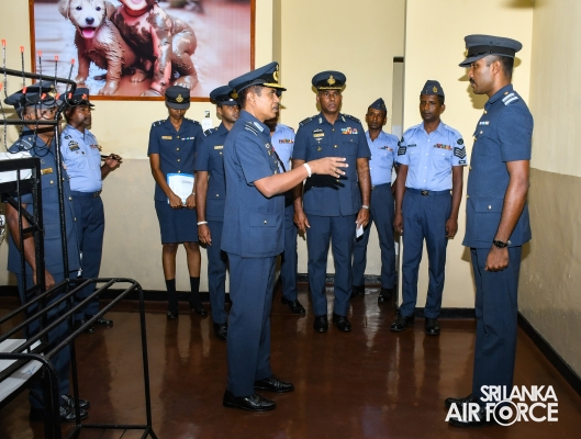 COMMANDER’S INSPECTION OF SLAF STATION KOGGALA