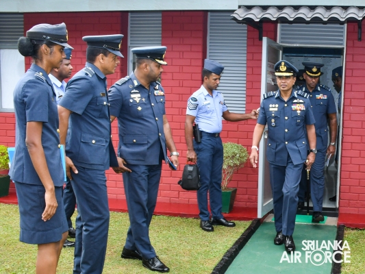 COMMANDER’S INSPECTION OF SLAF STATION KOGGALA