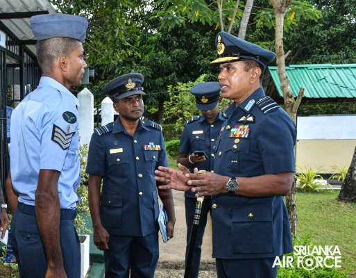 COMMANDER’S INSPECTION OF SLAF STATION KOGGALA