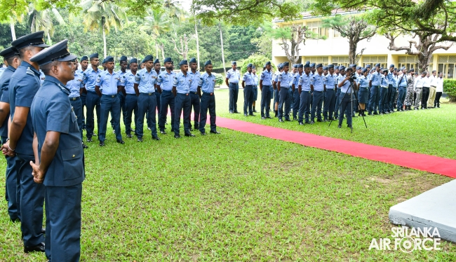 COMMANDER’S INSPECTION OF SLAF STATION KOGGALA