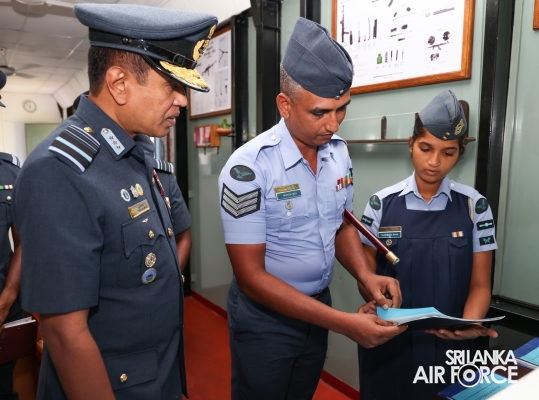 COMMANDER’S INSPECTION OF SLAF STATION KOGGALA