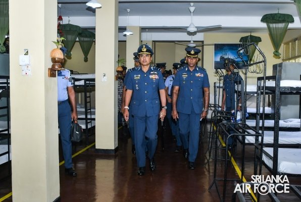 COMMANDER’S INSPECTION OF SLAF STATION KOGGALA