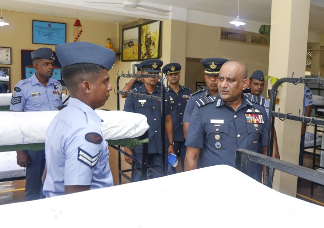 COMMANDER’S INSPECTION OF SLAF STATION KOGGALA