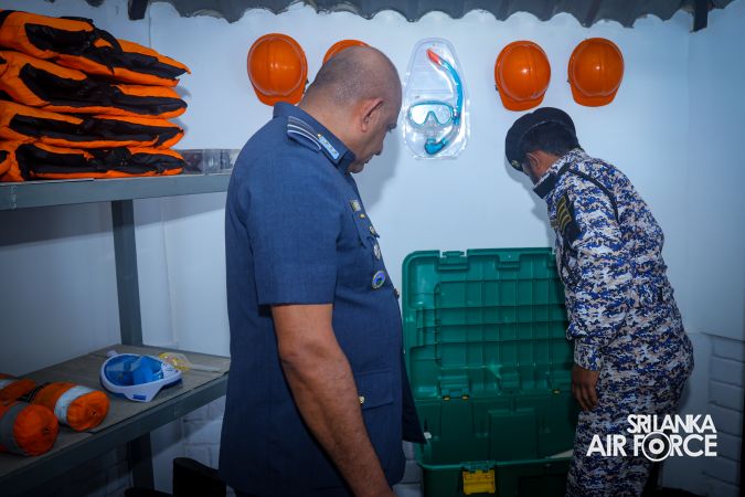 COMMANDER’S INSPECTION OF SLAF STATION KOGGALA
