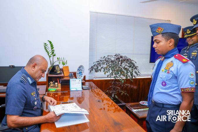 COMMANDER’S INSPECTION OF SLAF STATION KOGGALA