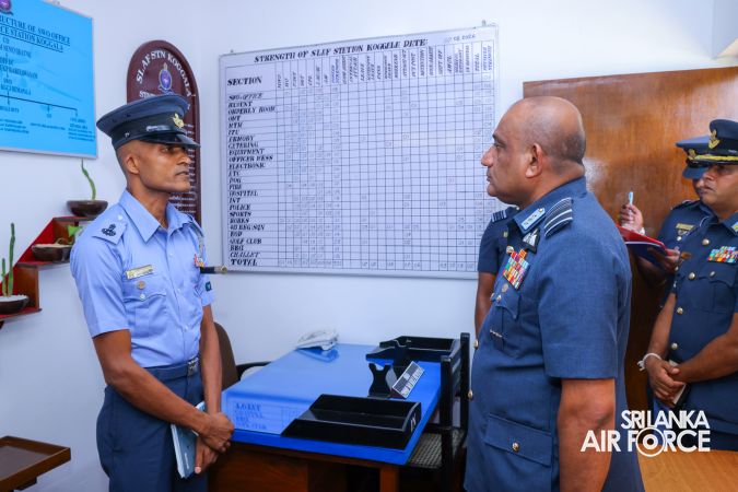 COMMANDER’S INSPECTION OF SLAF STATION KOGGALA