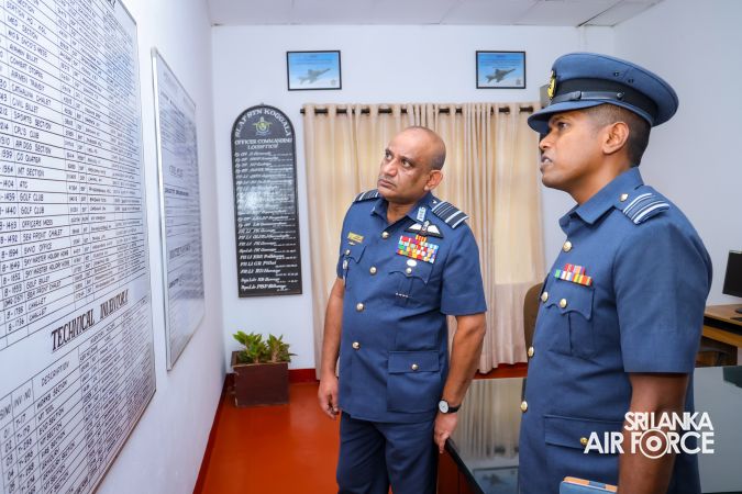 COMMANDER’S INSPECTION OF SLAF STATION KOGGALA