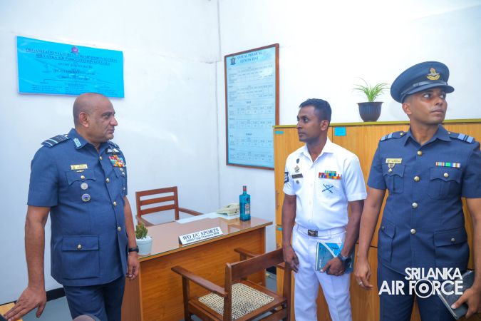 COMMANDER’S INSPECTION OF SLAF STATION KOGGALA