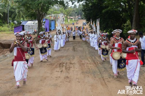 SLAF JOINS OPENING OF NEW CONSTRUCTIONS AT KURAGALA RAJAMAHA VIHARAYA AND STATE VESAK RELIGIOUS CELEBRATION - 2022