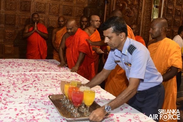 SLAF JOINS OPENING OF NEW CONSTRUCTIONS AT KURAGALA RAJAMAHA VIHARAYA AND STATE VESAK RELIGIOUS CELEBRATION - 2022