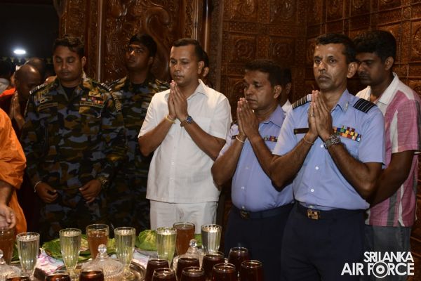 SLAF JOINS OPENING OF NEW CONSTRUCTIONS AT KURAGALA RAJAMAHA VIHARAYA AND STATE VESAK RELIGIOUS CELEBRATION - 2022