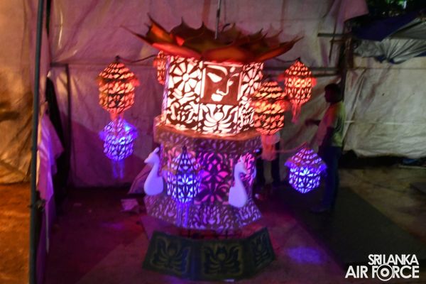 SLAF JOINS OPENING OF NEW CONSTRUCTIONS AT KURAGALA RAJAMAHA VIHARAYA AND STATE VESAK RELIGIOUS CELEBRATION - 2022