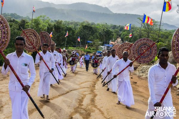 SLAF JOINS OPENING OF NEW CONSTRUCTIONS AT KURAGALA RAJAMAHA VIHARAYA AND STATE VESAK RELIGIOUS CELEBRATION - 2022