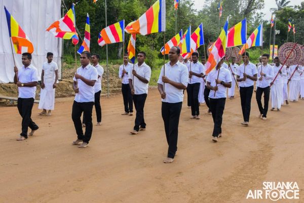 SLAF JOINS OPENING OF NEW CONSTRUCTIONS AT KURAGALA RAJAMAHA VIHARAYA AND STATE VESAK RELIGIOUS CELEBRATION - 2022