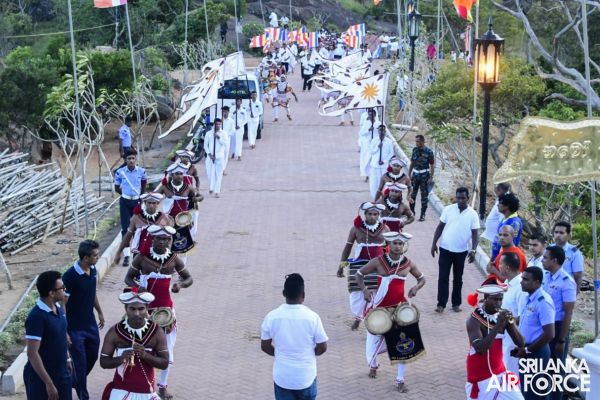 SLAF JOINS OPENING OF NEW CONSTRUCTIONS AT KURAGALA RAJAMAHA VIHARAYA AND STATE VESAK RELIGIOUS CELEBRATION - 2022