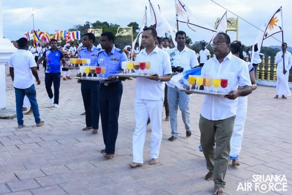 SLAF JOINS OPENING OF NEW CONSTRUCTIONS AT KURAGALA RAJAMAHA VIHARAYA AND STATE VESAK RELIGIOUS CELEBRATION - 2022
