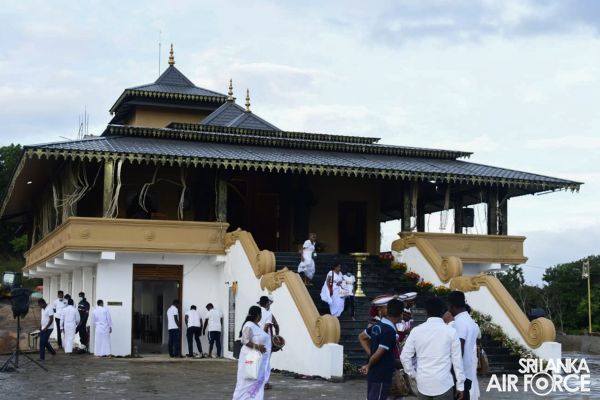 SLAF JOINS OPENING OF NEW CONSTRUCTIONS AT KURAGALA RAJAMAHA VIHARAYA AND STATE VESAK RELIGIOUS CELEBRATION - 2022