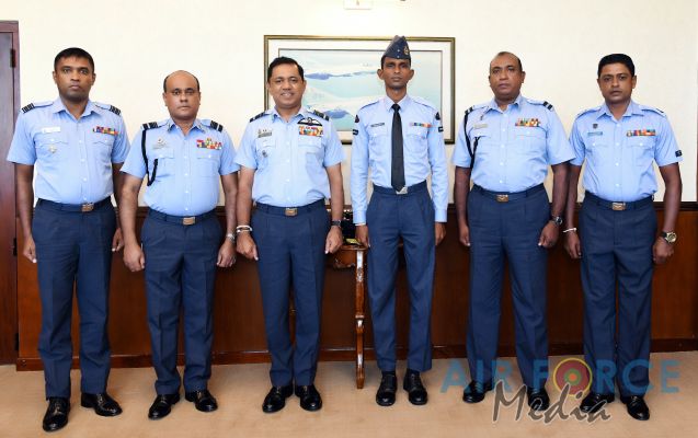 SLAF FELICITATES LEADING AIRCRAFTSMAN ROSHAN ABEYSUNDARA