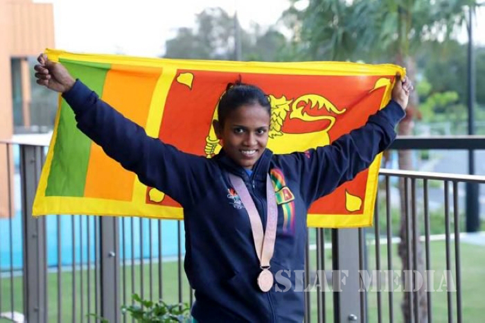 Leading Aircraftwoman Gomas BDH Returns with a Bronze Medal at the Commonwealth Games 2018