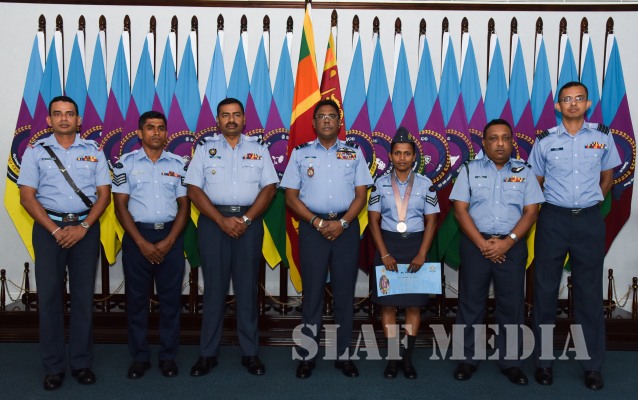 SLAF Felicitates Leading Aircraftwoman Gomas BDH