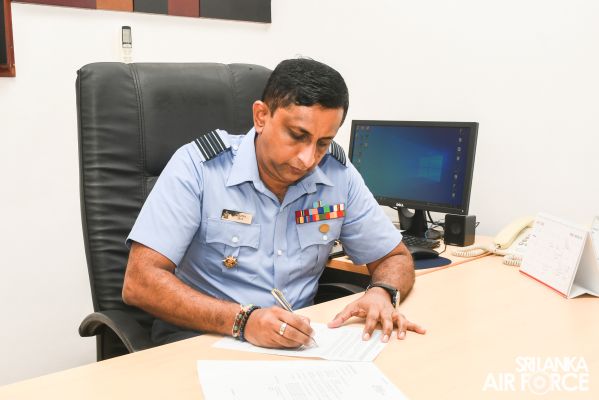 CHANGE OF COMMAND AT NO. 3 LEISURE & RECREATION WING, SLAF BASE KATUNAYAKE
