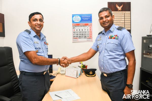 CHANGE OF COMMAND AT NO. 3 LEISURE & RECREATION WING, SLAF BASE KATUNAYAKE